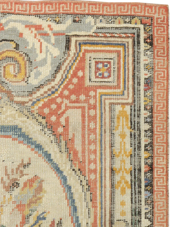 Antique Turkish Ghiordes Rug, No.17427 - Gsblank